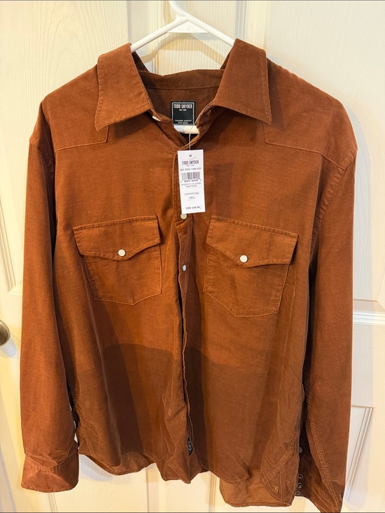 Todd Snyder Other - Todd Snyder Coppertone Cord Western Shirt Sz L. NWT